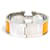 Hermès Armreif Hermes Clic Clack H Silber Gelb  - Ansicht 3