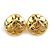 Orecchini a clip dorati Chanel con design Coco Mark D'oro