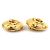 Orecchini a clip dorati Chanel con design Coco Mark D'oro - vista 2