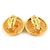 Orecchini a clip dorati Chanel con design Coco Mark D'oro - vista 5