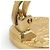 Orecchini a clip Chanel Mademoiselle Gold D'oro - vista 13