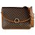 Edge Céline Borsa a tracolla Celine in tela rivestita marrone