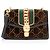 Piccola borsa a tracolla Gucci GG Velvet Sylvie Nero
