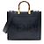 Fendi Leather Sunshine Medium Shopper Tote Tasche Blau