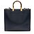 Fendi Leather Sunshine Medium Shopper Tote Tasche Blau - Ansicht 3