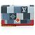 Louis Vuitton Limited Edition Denim Patchwork Flore Chain Wallet Blu