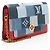 Louis Vuitton Limited Edition Denim Patchwork Flore Chain Wallet Blu - vista 2