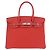 Hermès Hermes Birkin Red Togo con Palladium Hardware 30