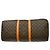 Borsa Louis Vuitton Keepall in tela Monogram 55 Marrone - vista 7