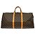 Borsa Keepall Louis Vuitton in tela Monogram 55 Marrone - vista 2