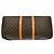 Borsa Keepall Louis Vuitton in tela Monogram 55 Marrone - vista 7