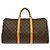 Borsa Keepall Louis Vuitton Monogram Canvas 50 Marrone