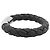 Saffiano Bracciale charm in pelle nera Prada Nero - vista 2