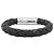 Saffiano Bracciale charm in pelle nera Prada Nero - vista 3
