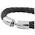 Saffiano Bracciale charm in pelle nera Prada Nero - vista 5