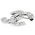 Spilla in metallo argento Chanel - vista 2