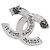 Spilla in metallo argento Chanel - vista 3