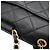 Borsa a tracolla Chanel in agnello nero - vista 7