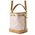 Noe Borsa a tracolla in jacquard laminato Monogram Louis Vuitton Rosa - vista 2