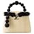 Borsa Louis Vuitton Raffia Capucines MM Nero