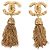 Timeless Orecchini a clip dorati Chanel D'oro
