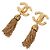 Timeless Orecchini a clip dorati Chanel D'oro - vista 3