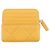 Monedero de piel de cordero amarillo Chanel - vista 3