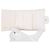 Cartera tríptico Chanel en piel de becerro granulado blanco - vista 4