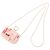 Borsa Fendi Nano Baguette Charm Rosa