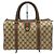 Borsa Boston GG Supreme marrone Gucci Beige