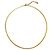 Autre Marque Collana Choker in Acciaio Placcato Oro D'oro