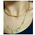 Autre Marque Collana Choker in Acciaio Placcato Oro D'oro - vista 10