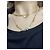 Autre Marque Collana Choker in Acciaio Placcato Oro D'oro - vista 9
