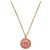 Collana Christian Dior PETIT CD Logo Stone Metal Pink Gold Rosa D'oro