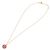 Collana Christian Dior PETIT CD Logo Stone Metal Pink Gold Rosa D'oro - vista 3