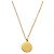 Collana Christian Dior PETIT CD Logo Stone Metal Pink Gold Rosa D'oro - vista 4
