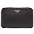 Prada Triangle Logo Nylon Pouch Black