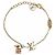 Bracciale charm Louis Vuitton Lulugram D'oro