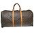 Borsa Keepall Louis Vuitton in tela Monogram 55 Marrone