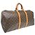 Borsa Keepall Louis Vuitton in tela Monogram 55 Marrone - vista 2
