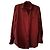 Massimo Dutti Camicia Misto Viscosa Rossa Bordò - vista 2