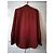 Massimo Dutti Camicia Misto Viscosa Rossa Bordò - vista 3
