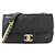 Borsa a tracolla Chanel AS2210 in pelle di vitello nera Nero