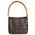 Borsa a tracolla Louis Vuitton Looping MM Monogram Marrone