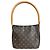 Borsa a tracolla Louis Vuitton Looping MM Monogram Marrone - vista 3