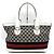 Borsa Tote Gucci Sherry Bianco Beige Blu navy - vista 4