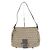 Borsa a tracolla a secchiello Fendi Zucchino Mamma Beige