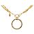 Collana con pendente lente d'ingrandimento Chanel Vintage Coco Mark D'oro
