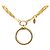 Collana con pendente lente d'ingrandimento Chanel Vintage Coco Mark D'oro - vista 2