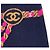 Abito Chanel Coco Neige in cashmere blu navy Rosa D'oro - vista 3
